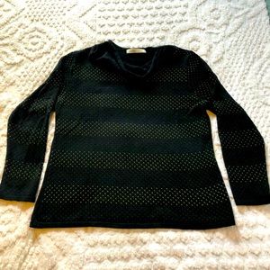 Skovhuus sweater, black cowl neck size XL
